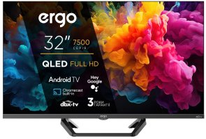 Телевізор QLED Ergo 32JFQ7500 (Android TV, Wi-Fi, 3840x2160)