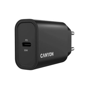 Зарядний пристрій Canyon OnCharge 30CL 30W Black (CNE-CHA30CLB)