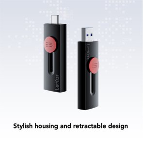 Флешка USB Lexar JumpDrive Dual Drive D300 256Gb (LJDD300256G-BNBNG)
