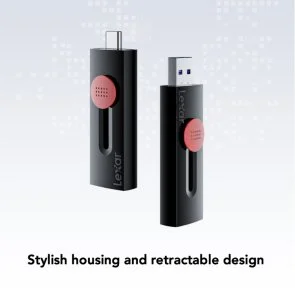Фото: Флешка USB Lexar JumpDrive Dual Drive D300 128GB (LJDD300128G-BNBNG) № 4 | KTC