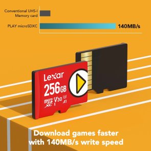 FLASH пам'ять SanDisk Play U3 V30 A2 Class 10 Micro SDXC 256Gb (LMSPLAY256G-BNSNG)