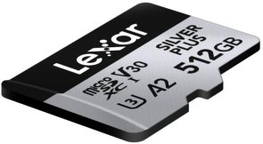 FLASH пам'ять Lexar Professional Silver Plus Micro SDXC 512Gb (LMSSIPL512G-BNANG)