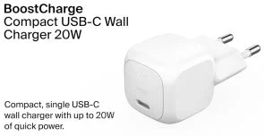 Фото: Зарядний пристрій Belkin BoostCharge Compact PD 20W White (WCA009KQWH) № 3 | KTC