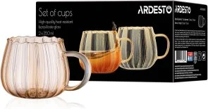 Фото: Набір чашок Ardesto Golden Moon 350ml 2pcs Gold (AR2635BGG) № 4 | KTC