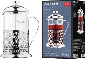 Фото: Френч-прес Ardesto Gemini Fasano 1000ml Clear (AR1910FFP) № 3 | KTC
