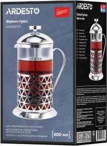 Фото: Френч-прес Ardesto Gemini Fasano 600ml Clear (AR1906FFP) № 4 | KTC