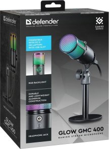 Мікрофон Defender Glow GMC 400 Black (64640)