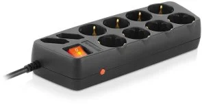 Фото: Мережевий фільтр Real-EL RS-10 Protect 10/1.8m Black (EL122300038) № 2 | KTC