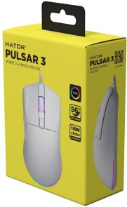 Миша Hator Pulsar 3 White (HTM611)