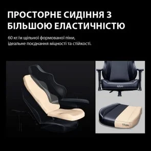 Фото: Крісло Anda Seat Phantom 3 Pro Size L Grey Fabric (AD18YC-06-G-F) № 21 | KTC
