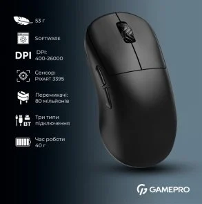 Фото: Миша GamePro Asgard Loki WL/USB Black (GM022B) № 16 | KTC