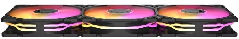 Фото: Кулер ASUS TUF Gaming TR120 ARGB Reverse Black 3 pcs (90DA00D0-B09020) № 4 | KTC