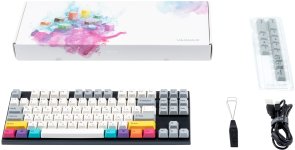 Клавіатура Varmilo APT87 CMYK C-TK Brown White LED WL/BT/USB (A92A024D3A5A17A007)