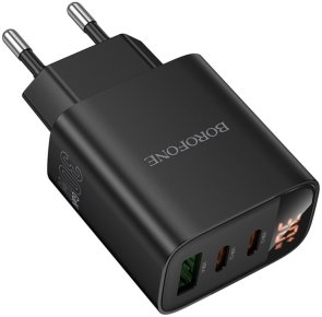 Зарядний пристрій BOROFONE BA98A Ilustre 30W Black (6941991120510)