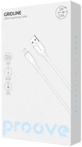 Фото: Кабель Proove GridLine 2.4A AM / Lightning 1m White (CCGL12001102) № 2 | KTC