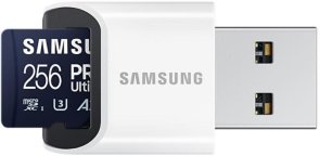 FLASH пам'ять Samsung Pro Ultimate UHS-I U3 A2 V30 Micro SDXC 256GB with USB adapter (MB-MY256SB/WW)