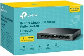 Фото: Комутатор TP-Link LS108GP № 6 | KTC