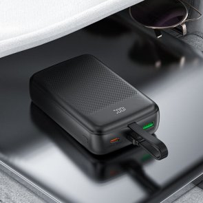Батарея універсальна Acefast M14 20000mAh 22.5W Black with Cable Type-C (6974316283966)