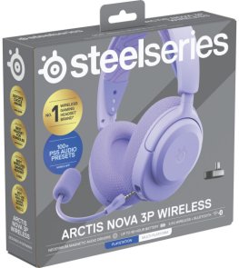 Гарнітура накладна Steelseries Arctis Nova 3P Wireless, Lavender ( Gaming )