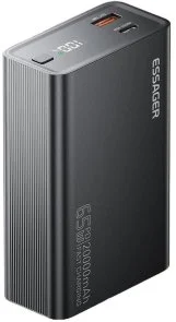 Фото: Батарея універсальна Essager Red 65W digital display 20000mAh Black (EDY65-LD01-Z) № 4 | KTC