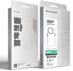 Фото: Чохол ArmorStandart for Apple iPhone 15 Pro - UNIT2 Matte Clear (ARM75235) № 4 | KTC