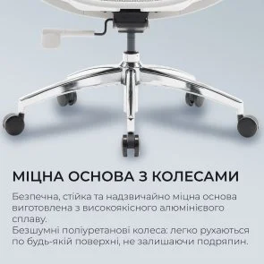Фото: Крісло SIHOO Doro S100 White (S100-M302) № 15 | KTC