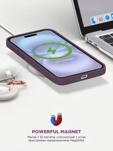 Фото: Чохол ArmorStandart for Apple iPhone 16 - ICON2 MagSafe Plum (ARM81312) № 9 | KTC