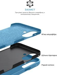Фото: Чохол ArmorStandart for Apple iPhone 16 - ICON2 Case Capri Blue (ARM79628) № 6 | KTC