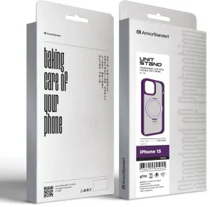Фото: Чохол ArmorStandart for Apple iPhone 15 - Unit Stand Purple (ARM70569) № 2 | KTC