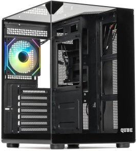 Корпус QUBE Aquarium Black with window (AQUARIUM_GBNU3)