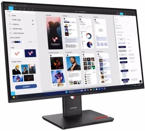 Фото: Монітор Lenovo ThinkVision T32ud-40 (64B0GAT1UA) - 31.5" IPS / 3840×2160 / 60 Гц / Pivot / HAS № 2 | KTC