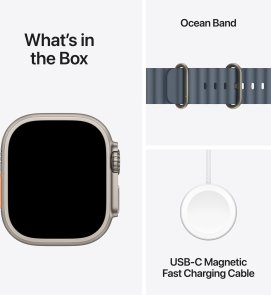 Смарт годинник Apple Watch Ultra 3 - 49mm Natural Titanium Case with Anchor Blue Ocean Band