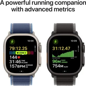 Фото: Смарт годинник Apple Watch Ultra 3 - 49mm Natural Titanium Case with Light Blue Alpine Loop - Medium (MEWM4) № 4 | KTC