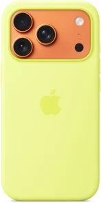 Фото: Чохол Apple for iPhone 17 Pro - Silicone Case with MagSafe Neon Yellow (MGFF4) № 2 | KTC