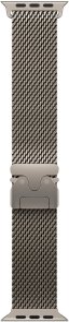Ремінець Apple for Apple Watch 49mm - Titanium Milanese Loop Natural - Small (MGHN4)