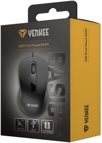 Мишка, Yenkee YMS 003BK USB, Black
