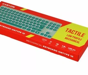 Фото: Клавіатура Canyon OnType 10 USB Green (CNS-HKB10GR) № 5 | KTC