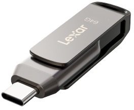 Флешка USB Lexar JumpDrive Dual Drive D400 64GB (LJDD400064G-BNQNG)