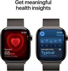 Смарт годинник Apple Watch 11 GPS LTE 46mm - Slate Titanium Case with Slate Milanese Loop - M/L (MFD44)