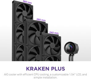 Система рідинного охолодження NZXT Kraken Plus 240 (RL-KN240-B2)