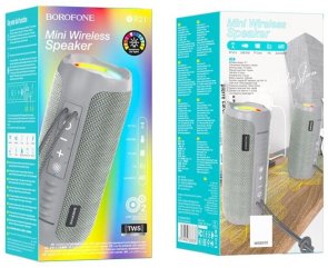 Портативна колонка BOROFONE BR21 Sports Bluetooth Grey (6974443383638)