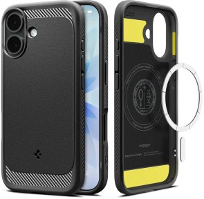 Чохол Spigen for Apple iPhone 17 - Rugged Armor MagFit Matte Black (ACS10367)