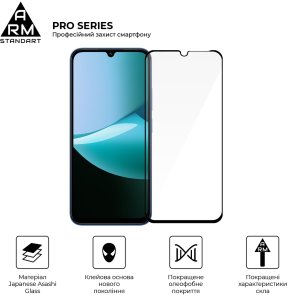 Захисне скло ArmorStandart Pro for Xiaomi Redmi 15C 4G - Full Glue (ARM85416)