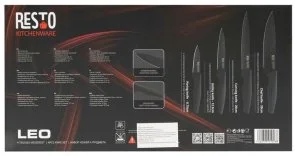 Фото: Набір ножів Resto LEO 4pcs Black (95504) № 4 | KTC