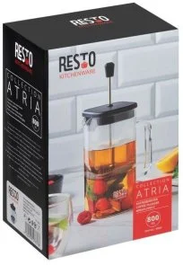 Фото: Френч-прес Resto ATRIA 800ml Clear (90504) № 10 | KTC
