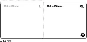 Фото: Килимок SteelSeries QcK Performance XL Balance Black (63433) № 4 | KTC