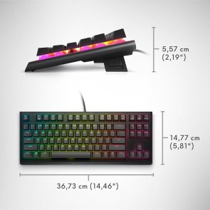 Клавіатура Dell Alienware Tenkeyless AW420K USB Black (545-BBDY)