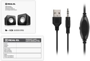 Колонки Real-EL S-13 Black (EL121100021)