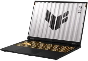 Фото: Ноутбук ASUS TUF Gaming F16 2025 FX608JHI-TU346 Jaeger Gray - 16" IPS 144 Гц / Intel Core i7 / i7-14650HX / DDR5 16 ГБ / PCI-E SSD 512 ГБ / GeForce RTX 5050 № 2 | KTC