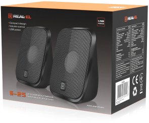 Колонки Real-EL S-25 Black (EL121100022)